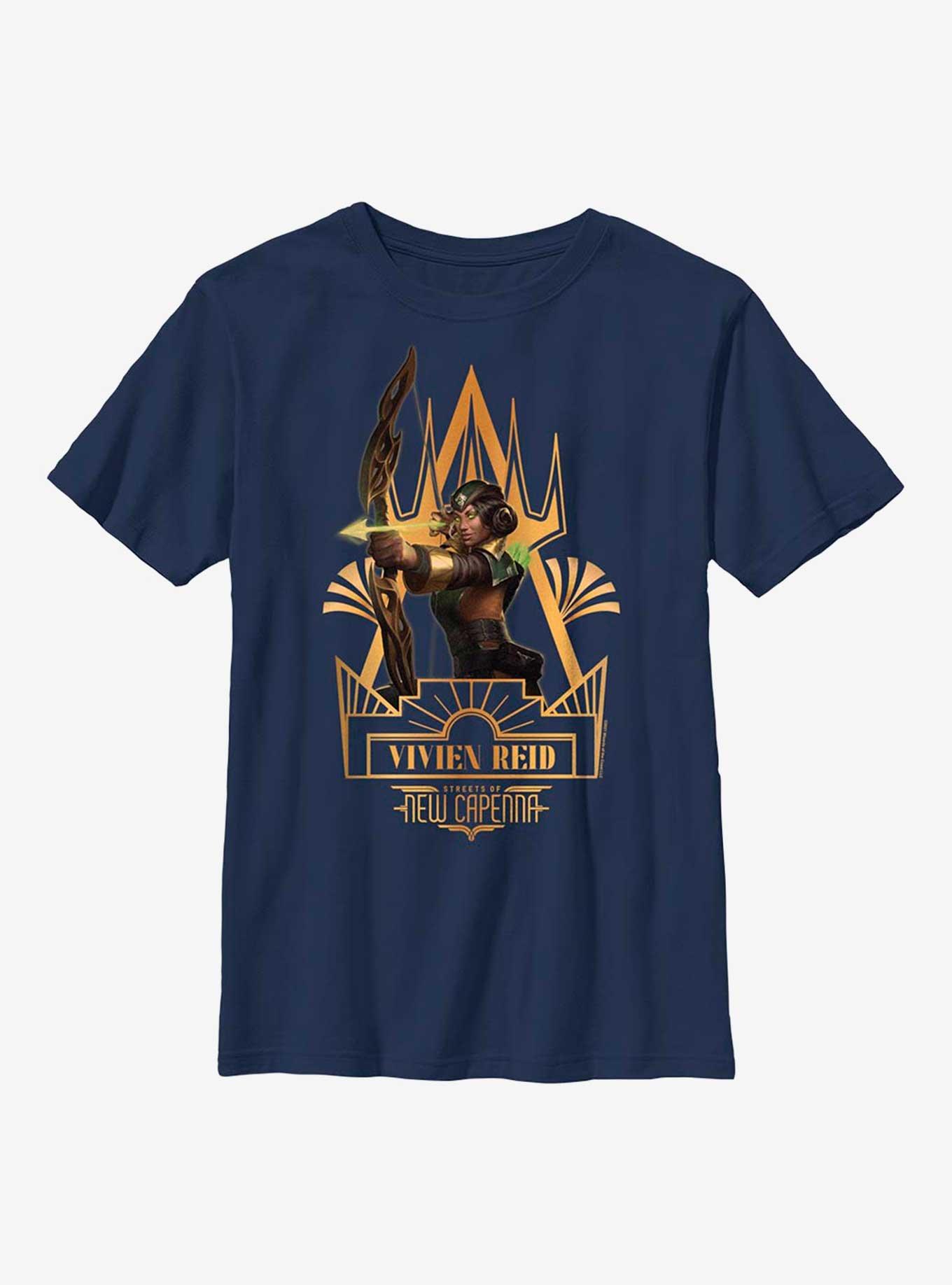 Magic: The Gathering Streets Of New Capenna Vivien Reid Deco Youth T-Shirt, , hi-res