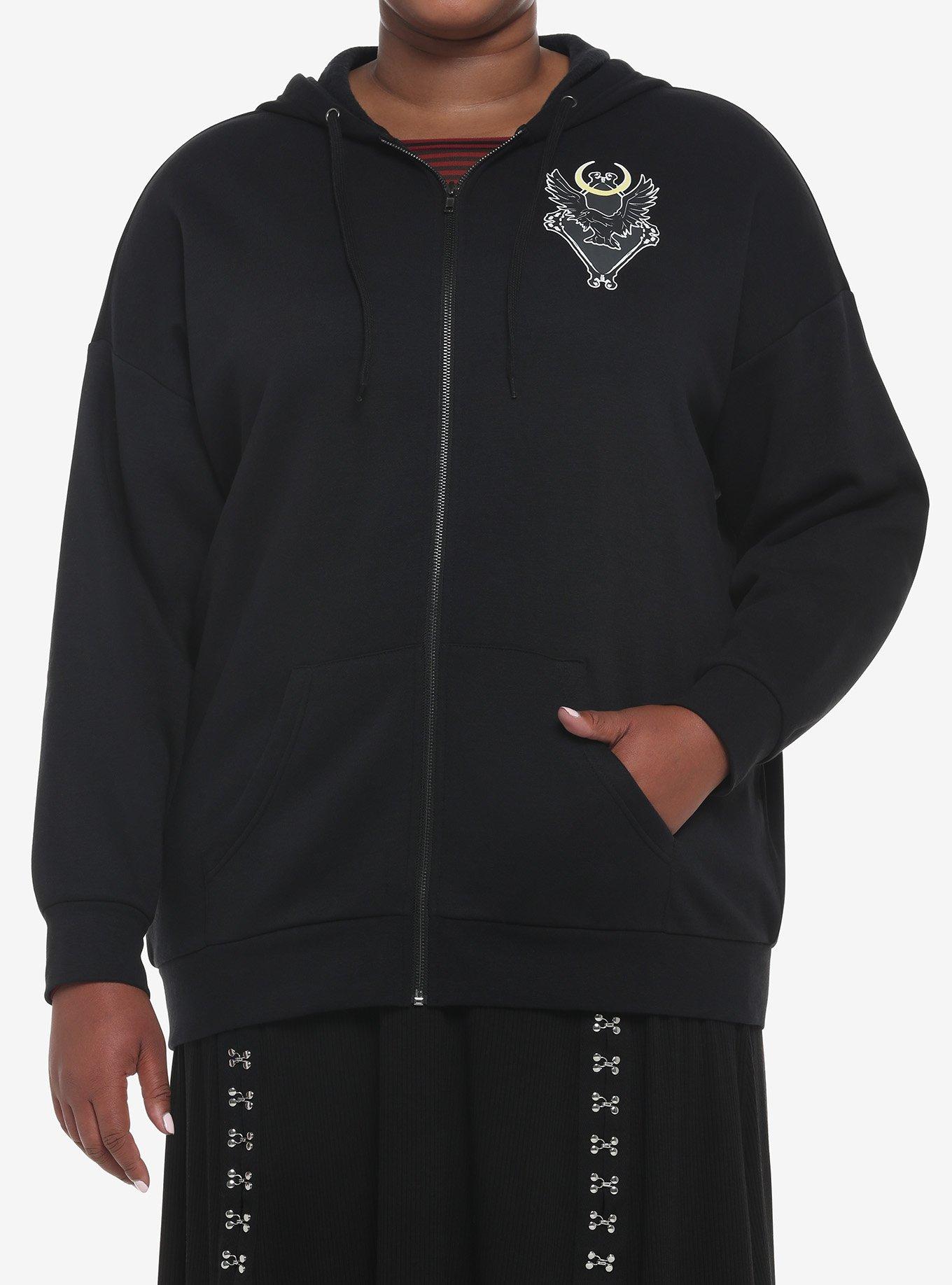 Wednesday Darkness Friend Oversized Girls Hoodie Plus Size | Hot Topic