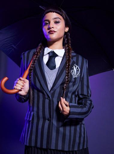 Dog Wednesday Addams Costume -  UK