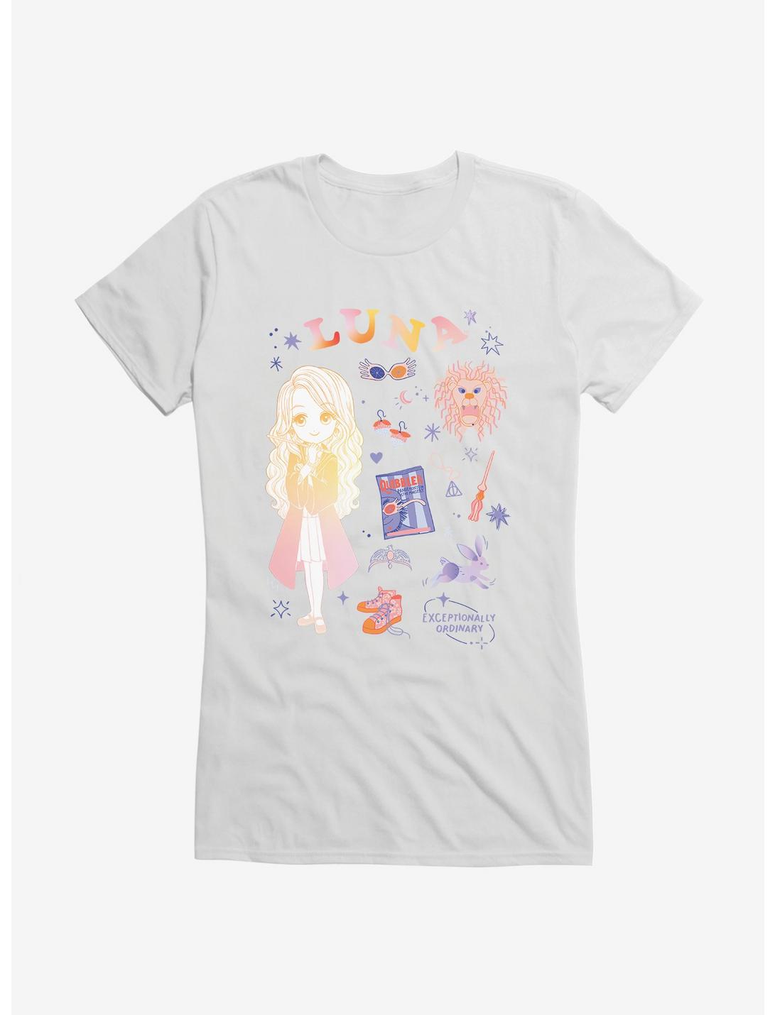 Harry Potter Luna Exceptionally Ordinary Girls T-Shirt, WHITE, hi-res
