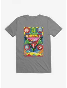 Rick And Morty Abstract Poster T-Shirt, STORM GREY, hi-res