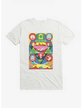 Rick And Morty Abstract Poster T-Shirt, WHITE, hi-res