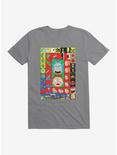 Rick And Morty Block Poster T-Shirt, STORM GREY, hi-res