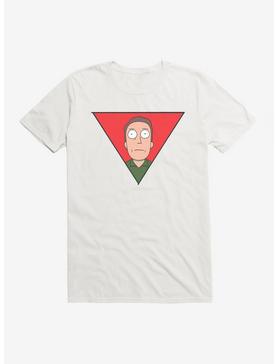 Rick And Morty Jerry Triangle T-Shirt, WHITE, hi-res