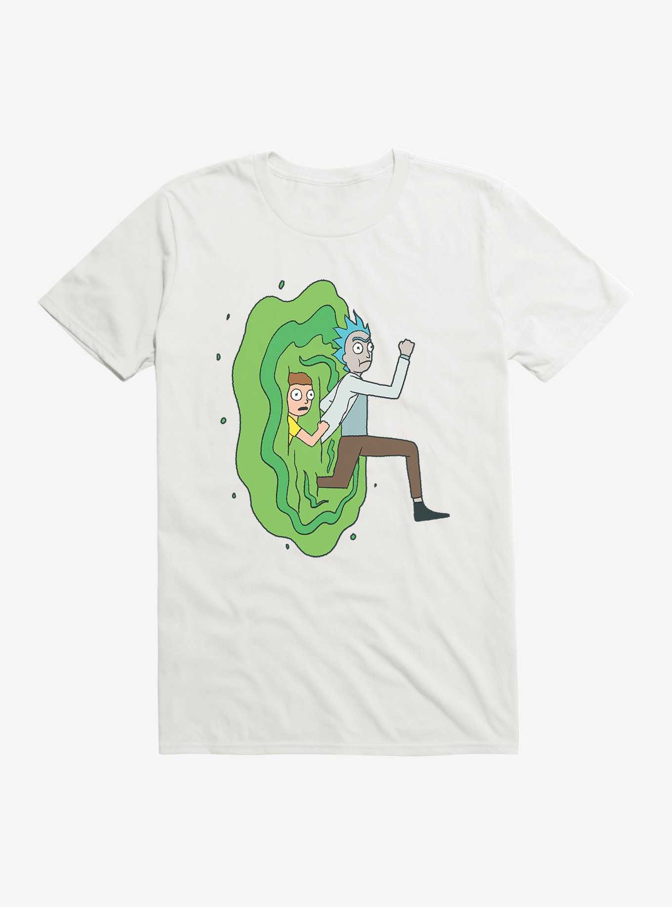 Rick And Morty Portal Run T-Shirt, WHITE, hi-res