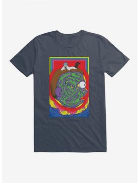 Rick And Morty Portrait Maze T-Shirt, LAKE, hi-res