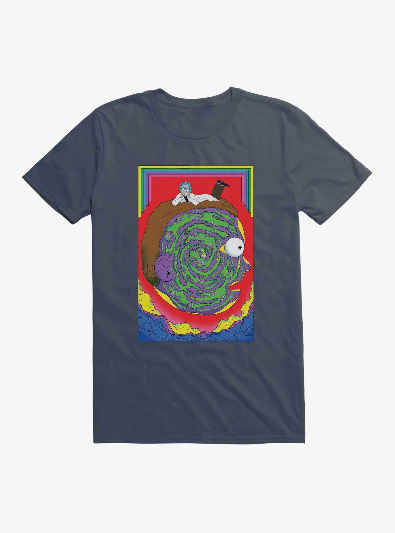 Rick And Morty Portrait Maze T-Shirt, LAKE, hi-res