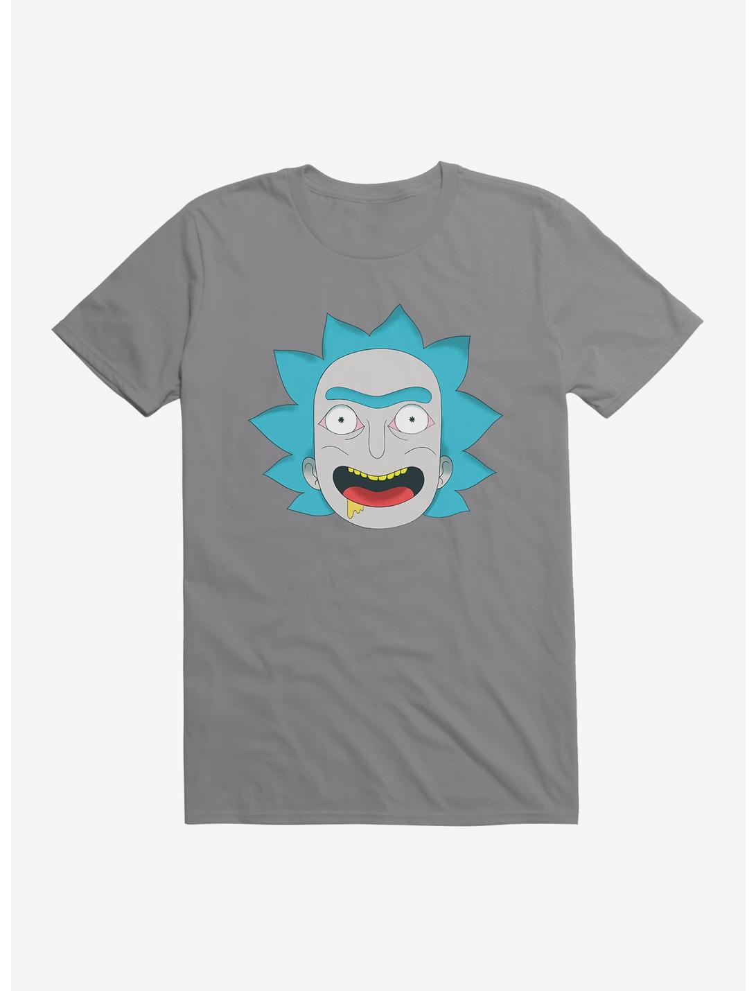 Rick And Morty Rick Drool T-Shirt, STORM GREY, hi-res