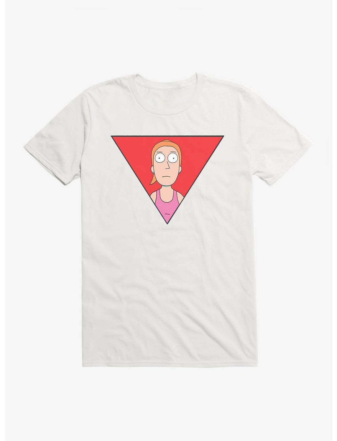 Rick And Morty Summer Triangle T-Shirt, WHITE, hi-res