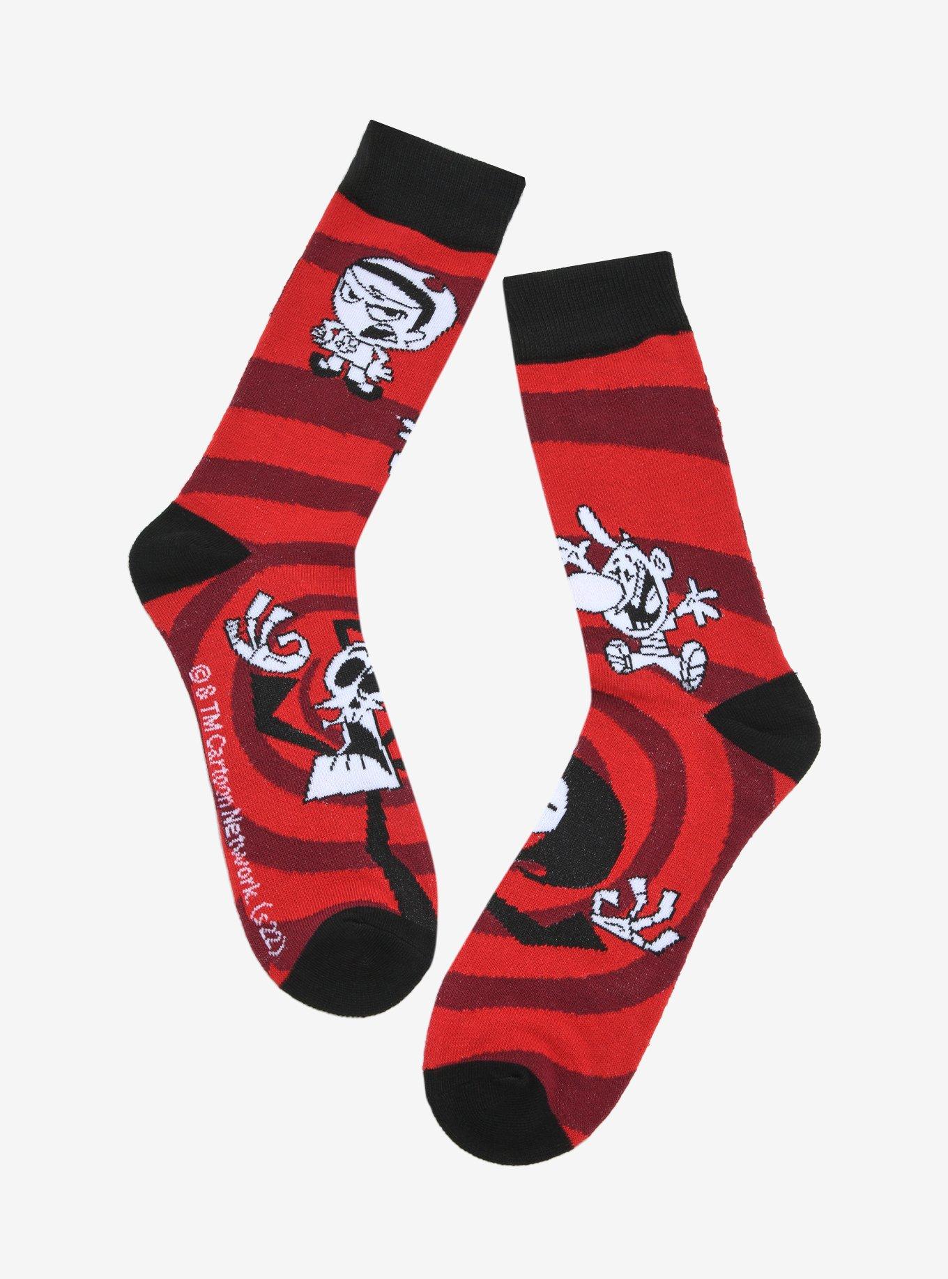 The Grim Adventures Of Billy And Mandy Swirl Crew Socks, , hi-res