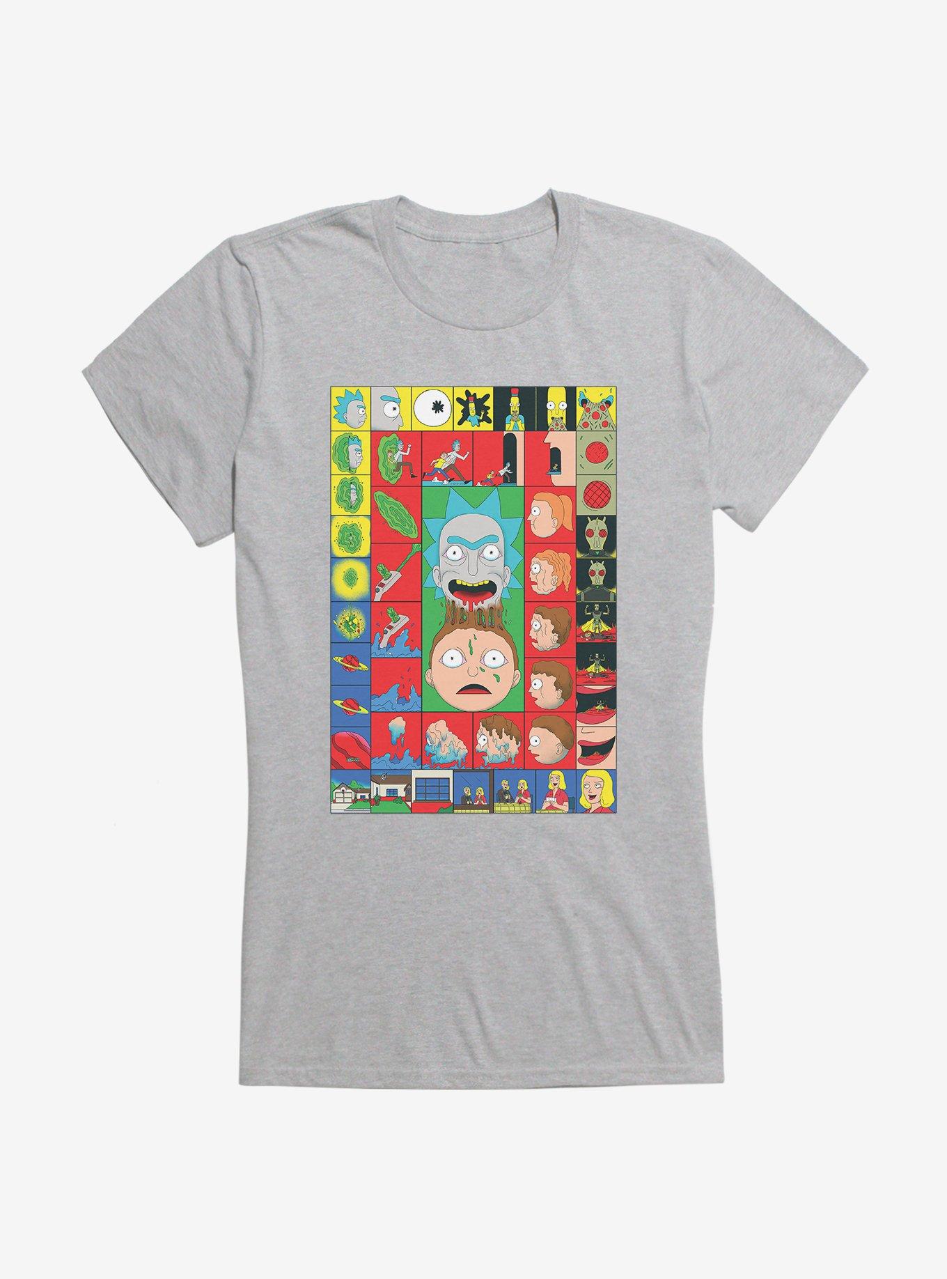 Rick And Morty Block Poster Girls T-Shirt, , hi-res