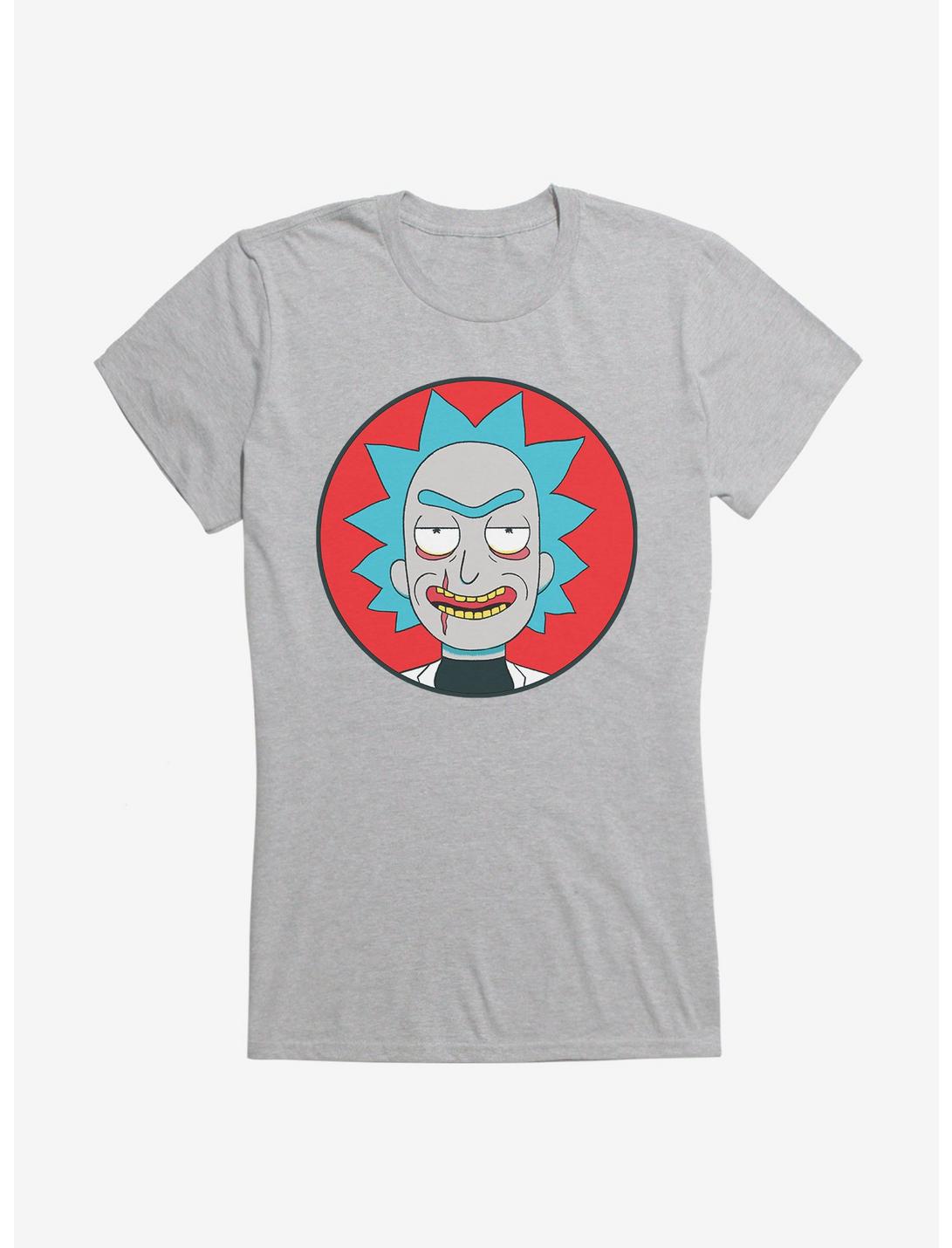 Rick And Morty Evil Rick Girls T-Shirt, HEATHER, hi-res