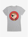 Rick And Morty Eyepatch Morty Girls T-Shirt, HEATHER, hi-res