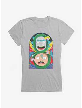 Rick And Morty Figure Eight Snake Girls T-Shirt, HEATHER, hi-res