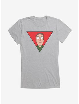 Rick And Morty Jerry Triangle Girls T-Shirt, HEATHER, hi-res