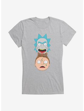Rick And Morty Mind Meld Girls T-Shirt, HEATHER, hi-res