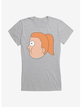 Rick And Morty Summer Side Profile Girls T-Shirt, HEATHER, hi-res