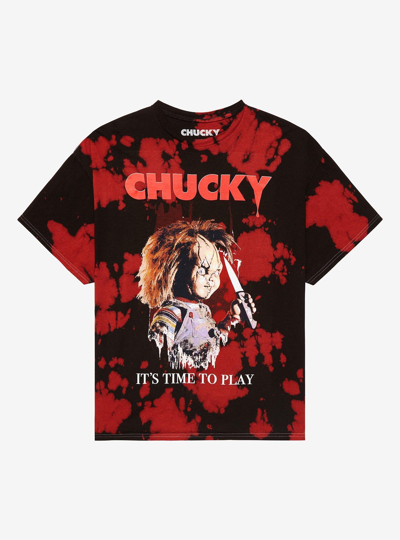 Child's Play Chucky It's Time To Play Boyfriend Fit Girls T-Shirt Plus Size