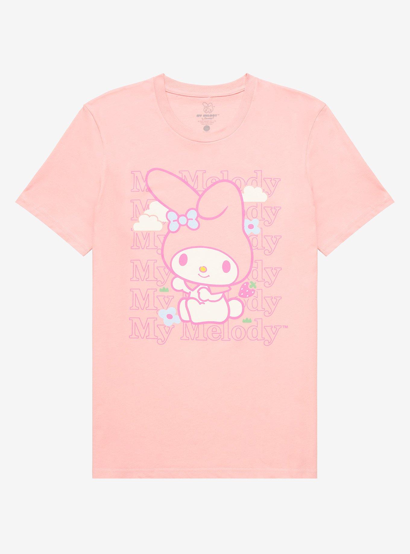 My Melody Flowers Boyfriend Fit Girls T-Shirt | Hot Topic