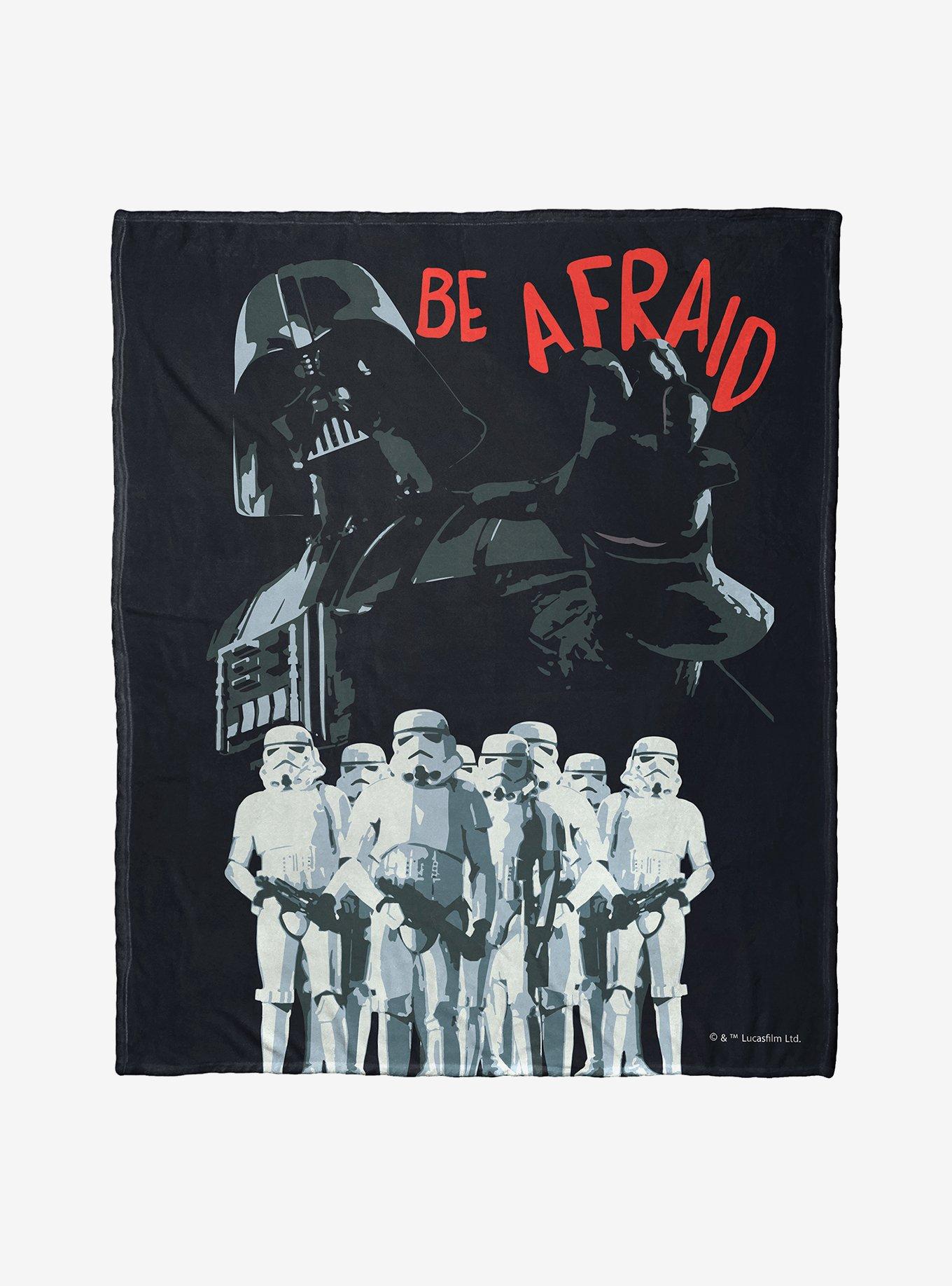 Star Wars Be Afraid Throw Blanket Hot Topic