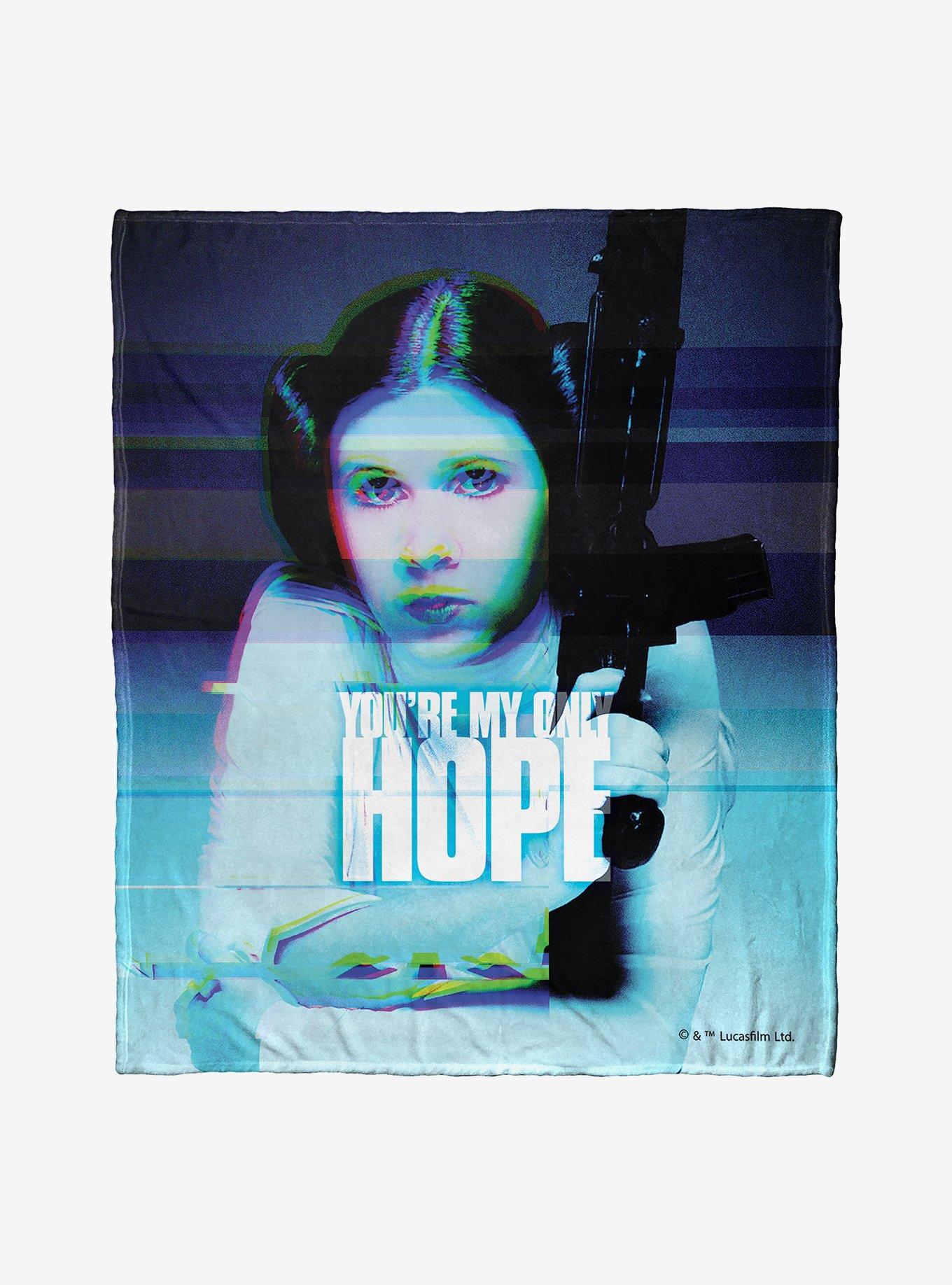 Star Wars Digital Leia Throw Blanket Hot Topic