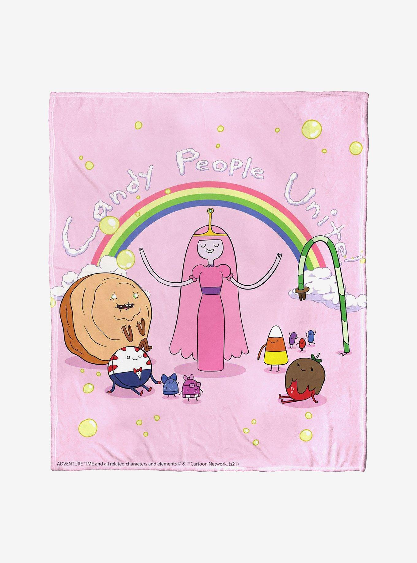 Adventure Time Candy People Unite Throw Blanket, , hi-res