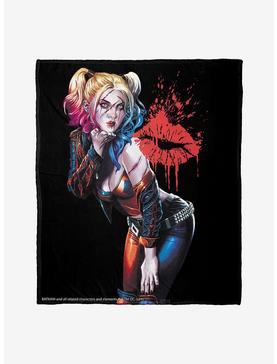 DC Comics Batman Harley Cover Throw Blanket, , hi-res