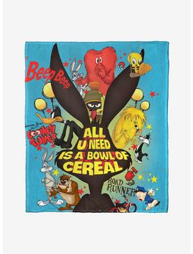 Looney Tunes Bowl Of Cereal Throw Blanket, , hi-res