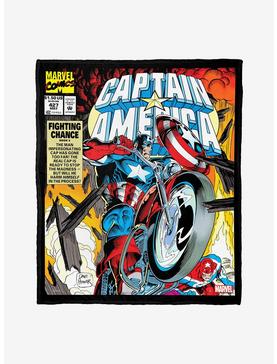 Plus Size Marvel Captain America Fighting Chance Throw Blanket, , hi-res
