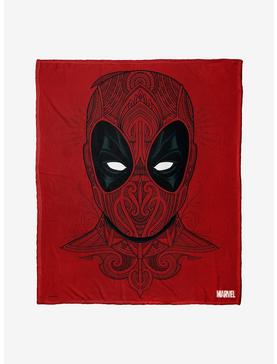 Plus Size Marvel Deadpool Flourishing Deadpool Throw Blanket, , hi-res