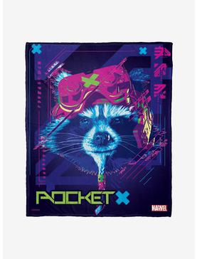Plus Size Marvel Guardians Of The Galaxy Rocket X Throw Blanket, , hi-res