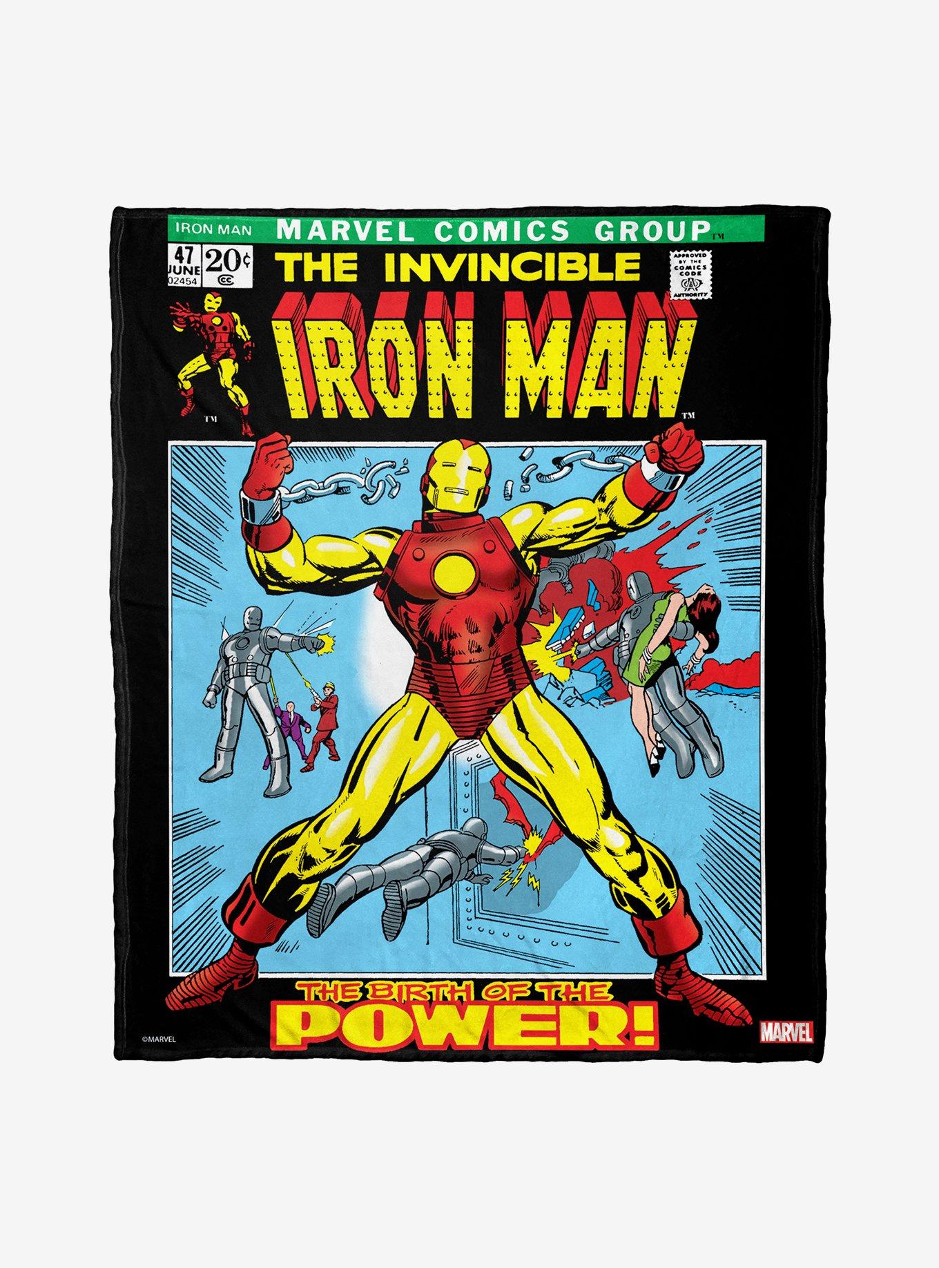 Marvel Iron Man Classic 70S Throw Blanket, , hi-res