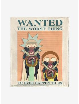 Rick And Morty The Worst Thing Throw Blanket, , hi-res