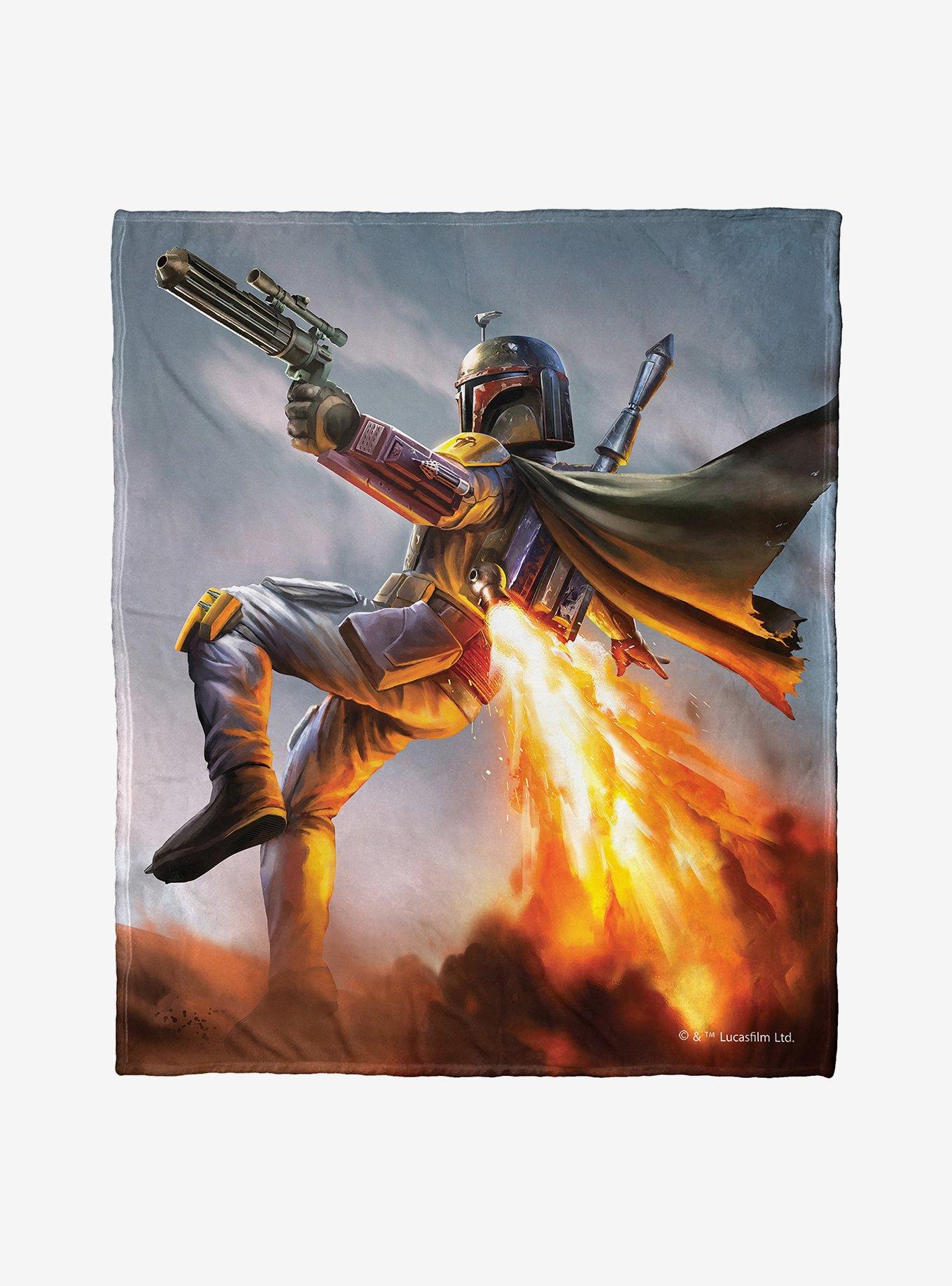 Star Wars Boba Blast Throw Blanket, , hi-res