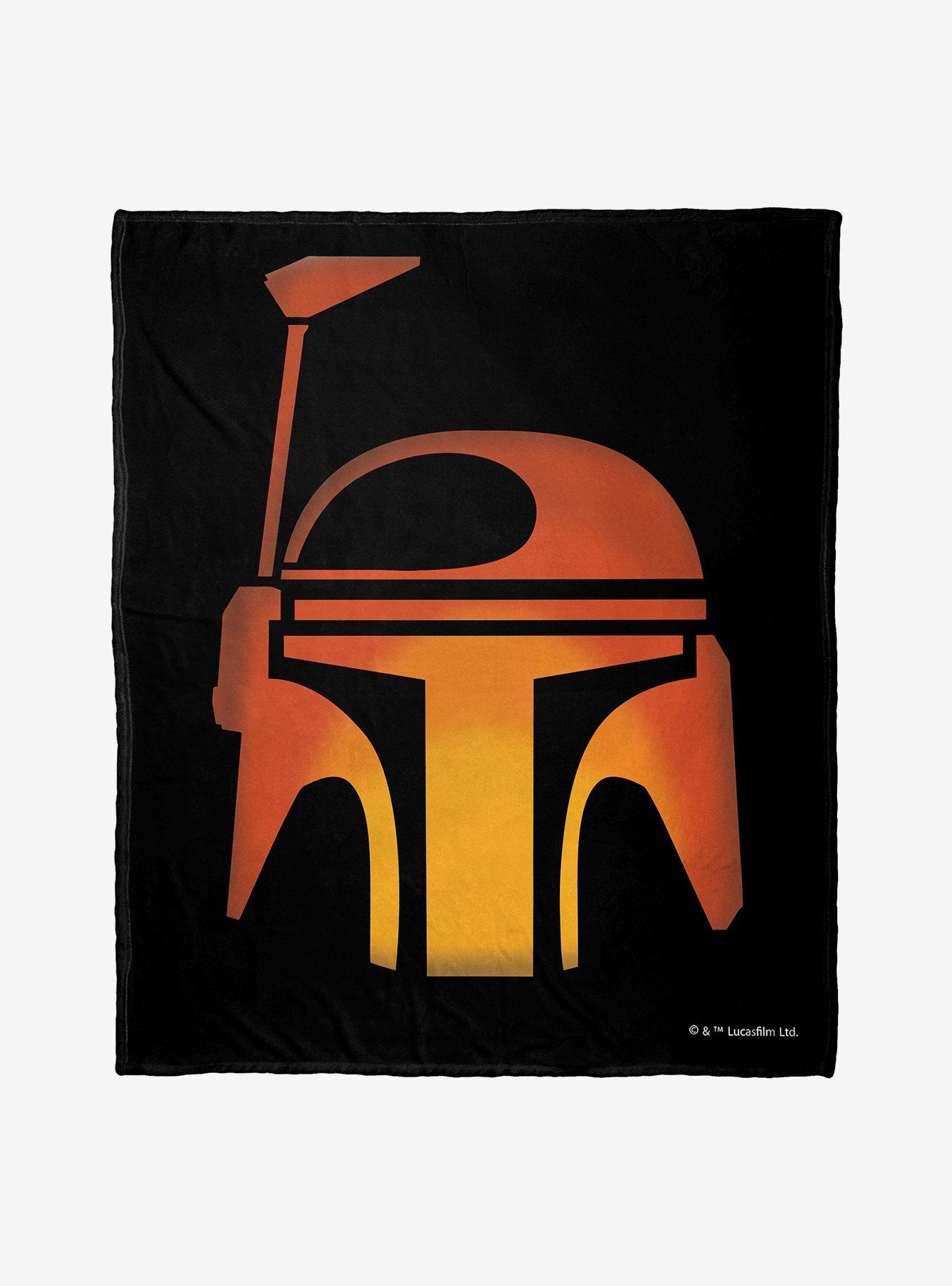 Star Wars Boba Fett Jack-O'-Lantern Throw Blanket, , hi-res