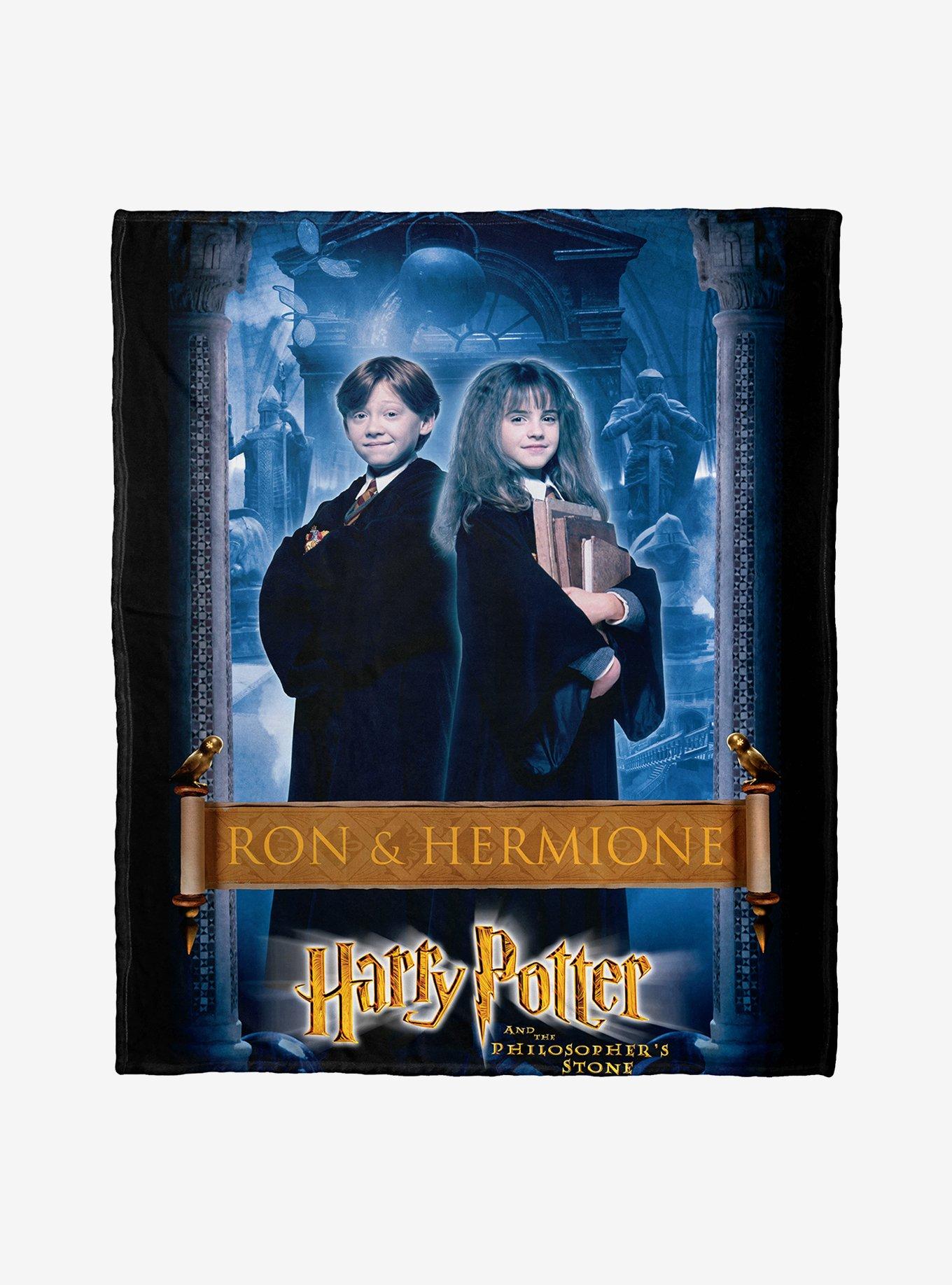Harry Potter Ron And Hermione Throw Blanket, , hi-res