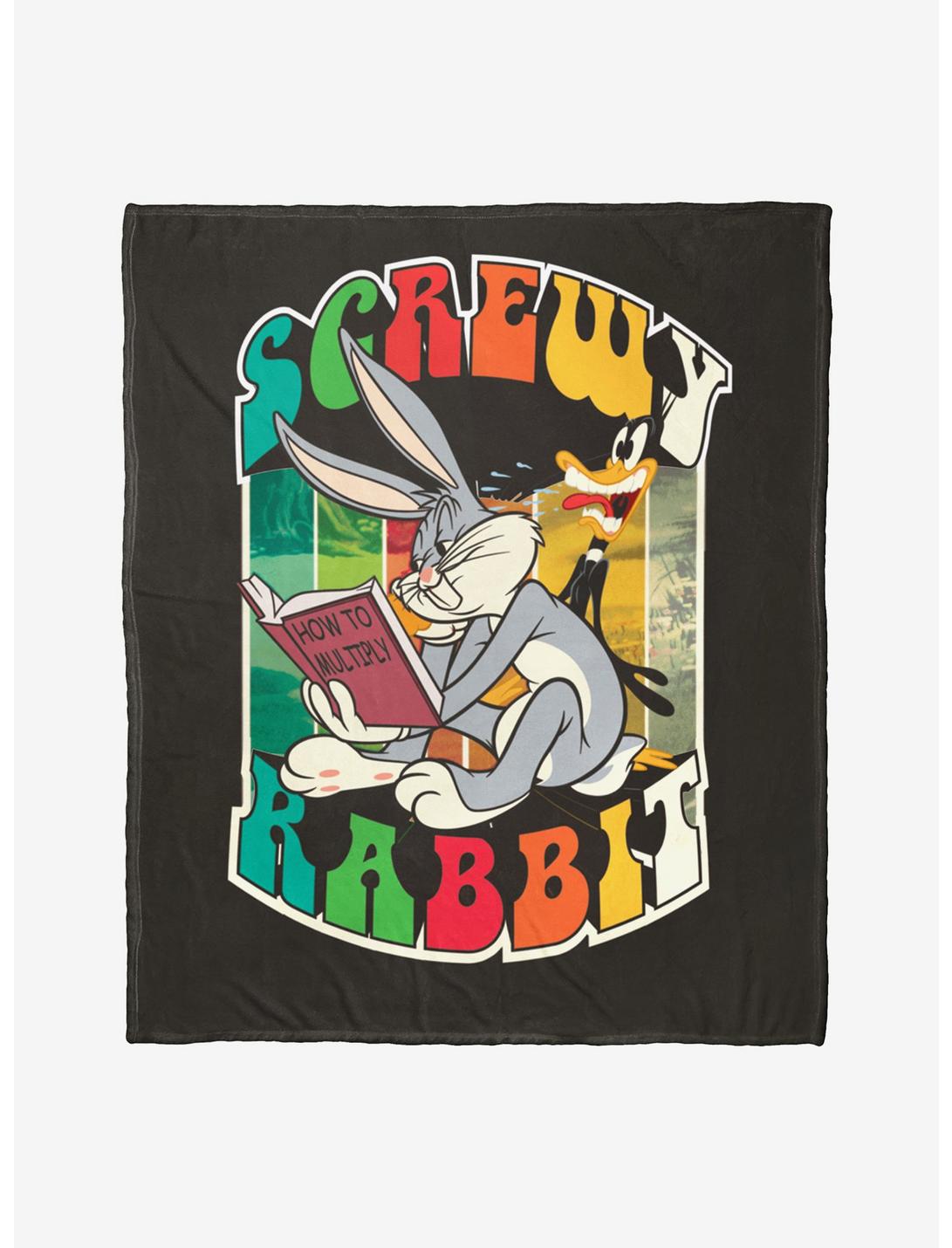 Looney Tunes Screwy Rabbit Throw Blanket, , hi-res
