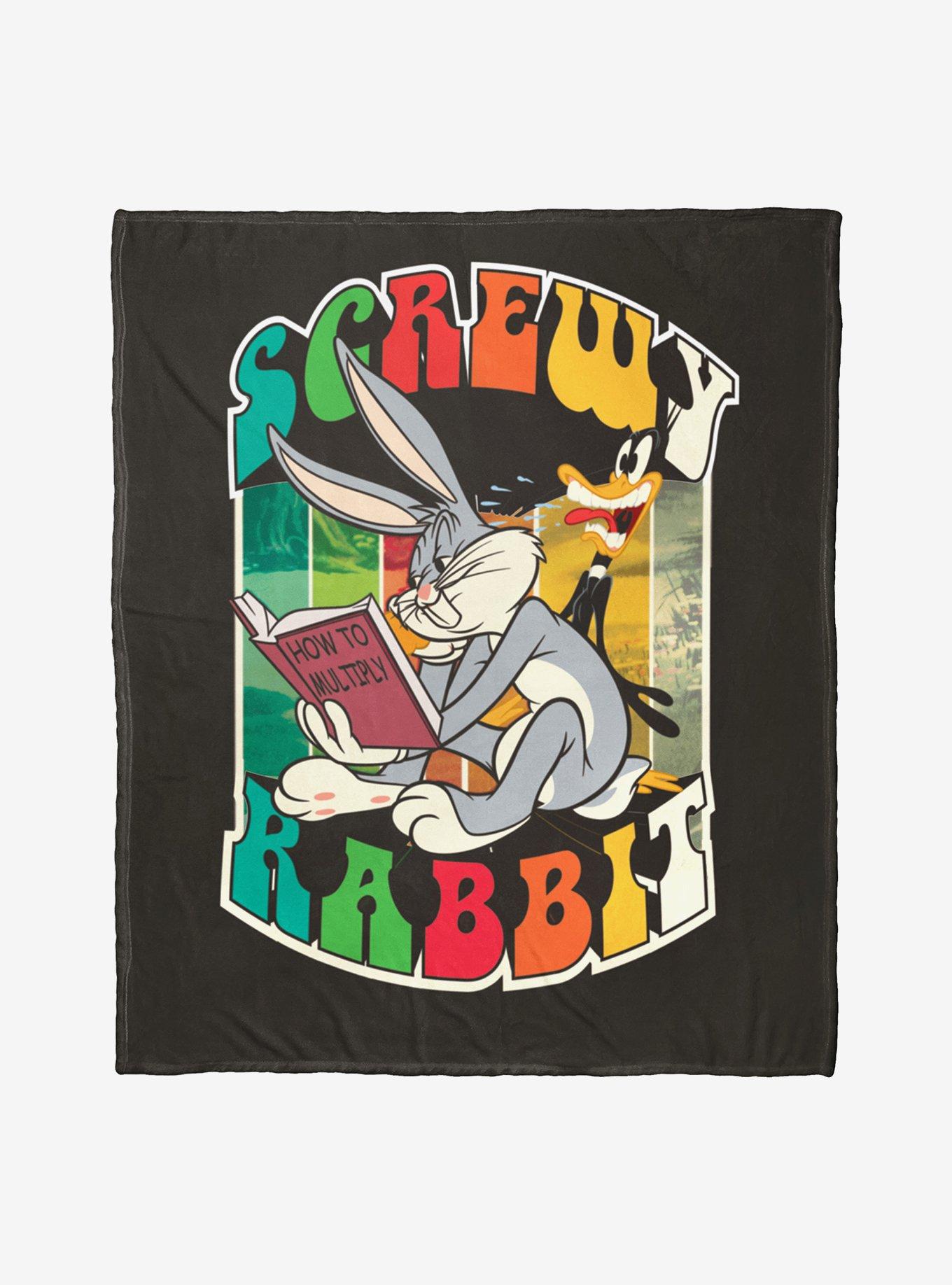 Looney Tunes Screwy Rabbit Throw Blanket, , hi-res