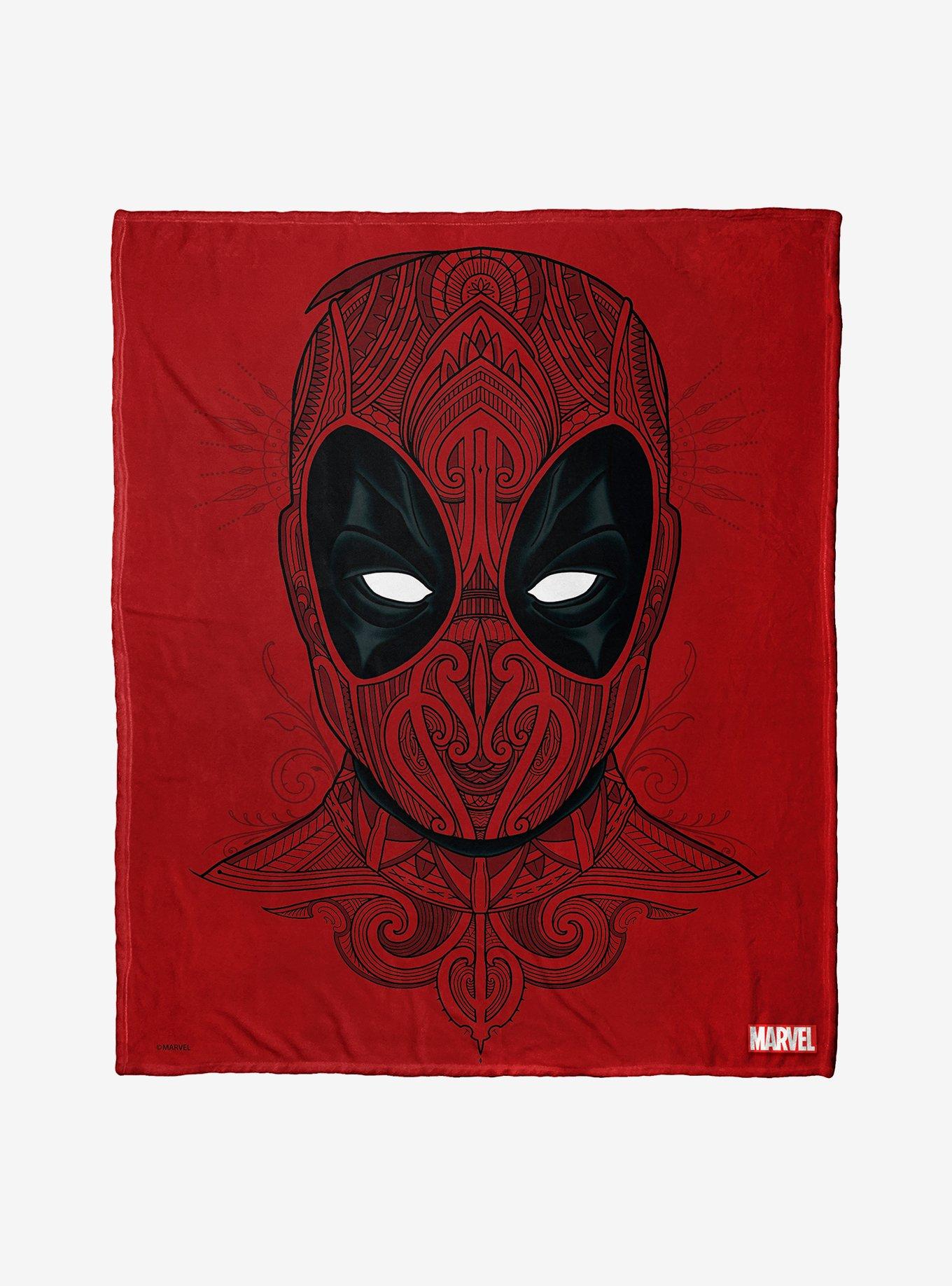 Marvel Deadpool Flourishing Deadpool Throw Blanket