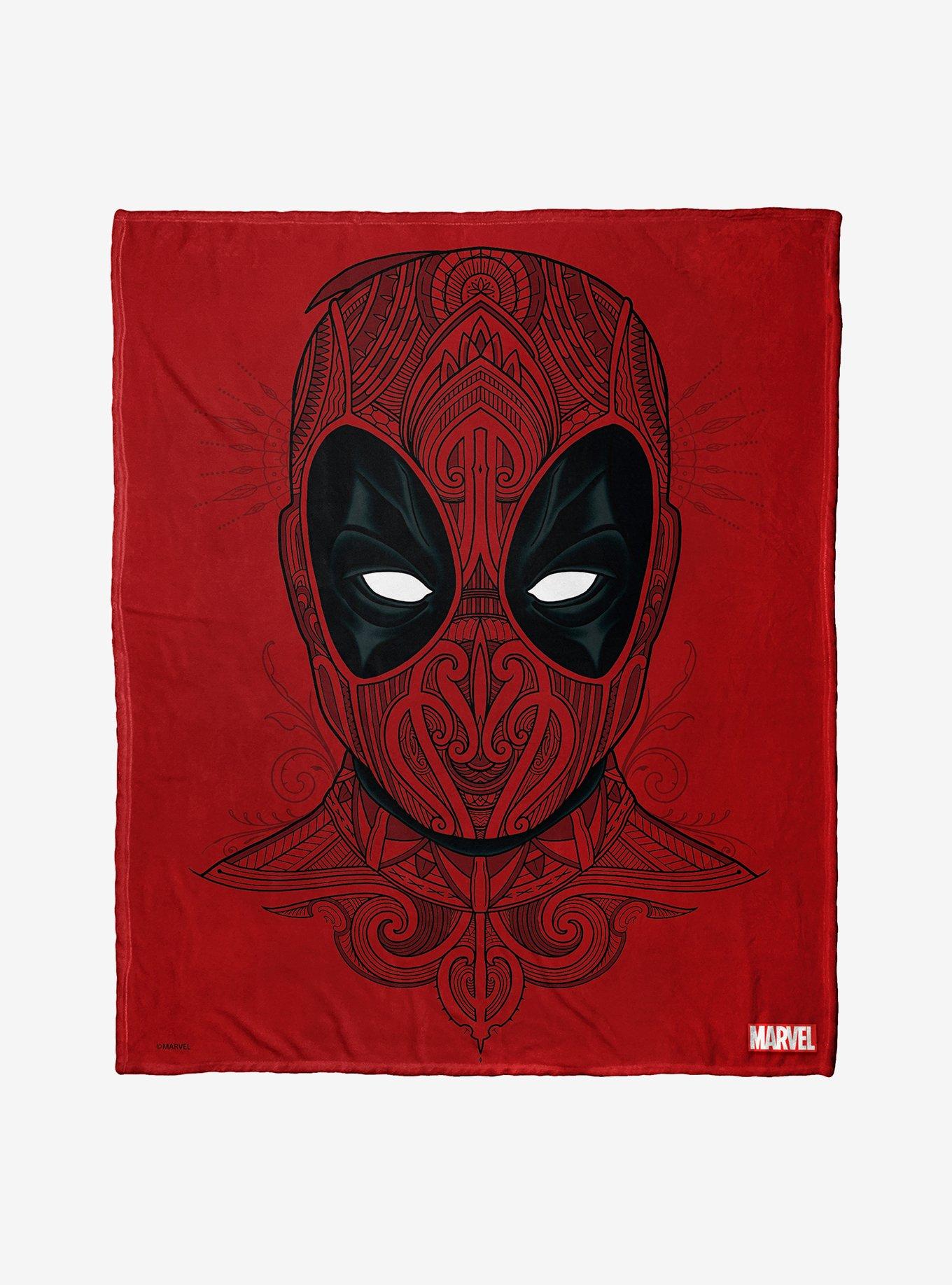 Marvel Deadpool Flourishing Deadpool Throw Blanket BoxLunch