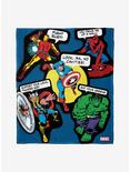 Marvel Future Fight Avengers Stickers Throw Blanket, , hi-res