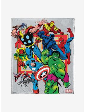 Marvel Future Fight Comic Run Throw Blanket, , hi-res