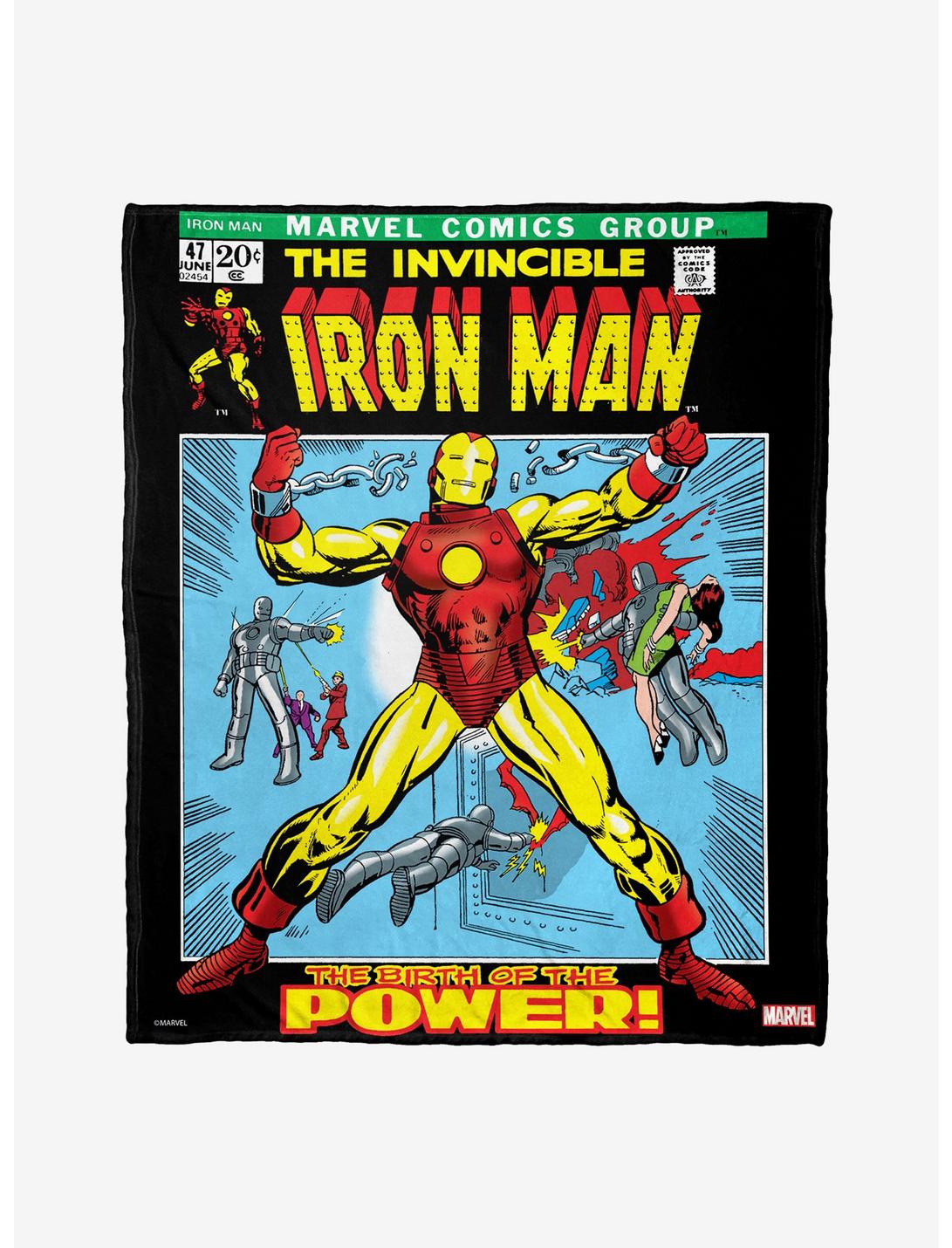 Marvel Iron Man Classic 70S Throw Blanket, , hi-res