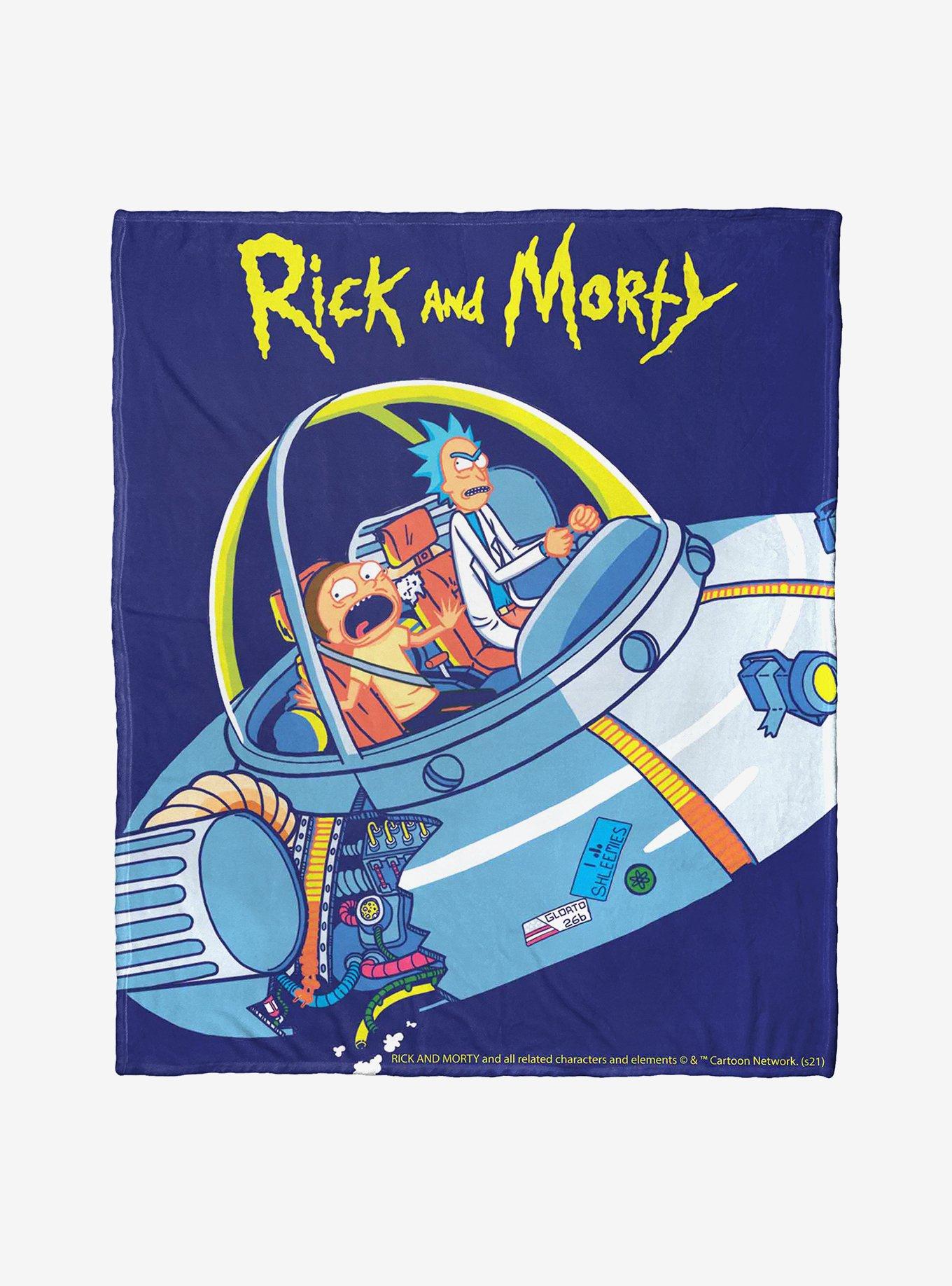 Rick And Morty Falling Apart Throw Blanket, , hi-res