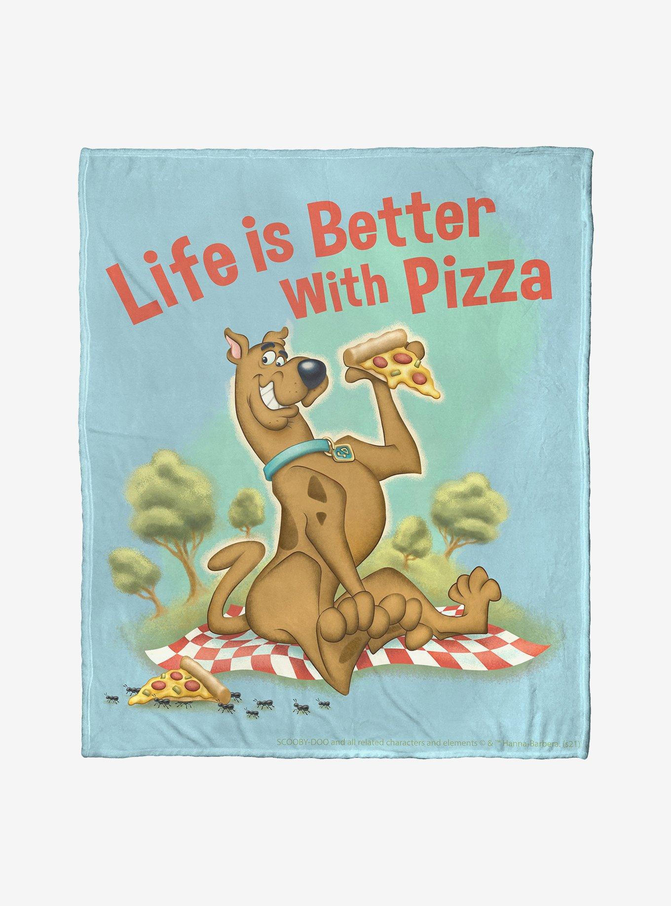 Scooby-Doo Pizza Is Life Throw Blanket, , hi-res