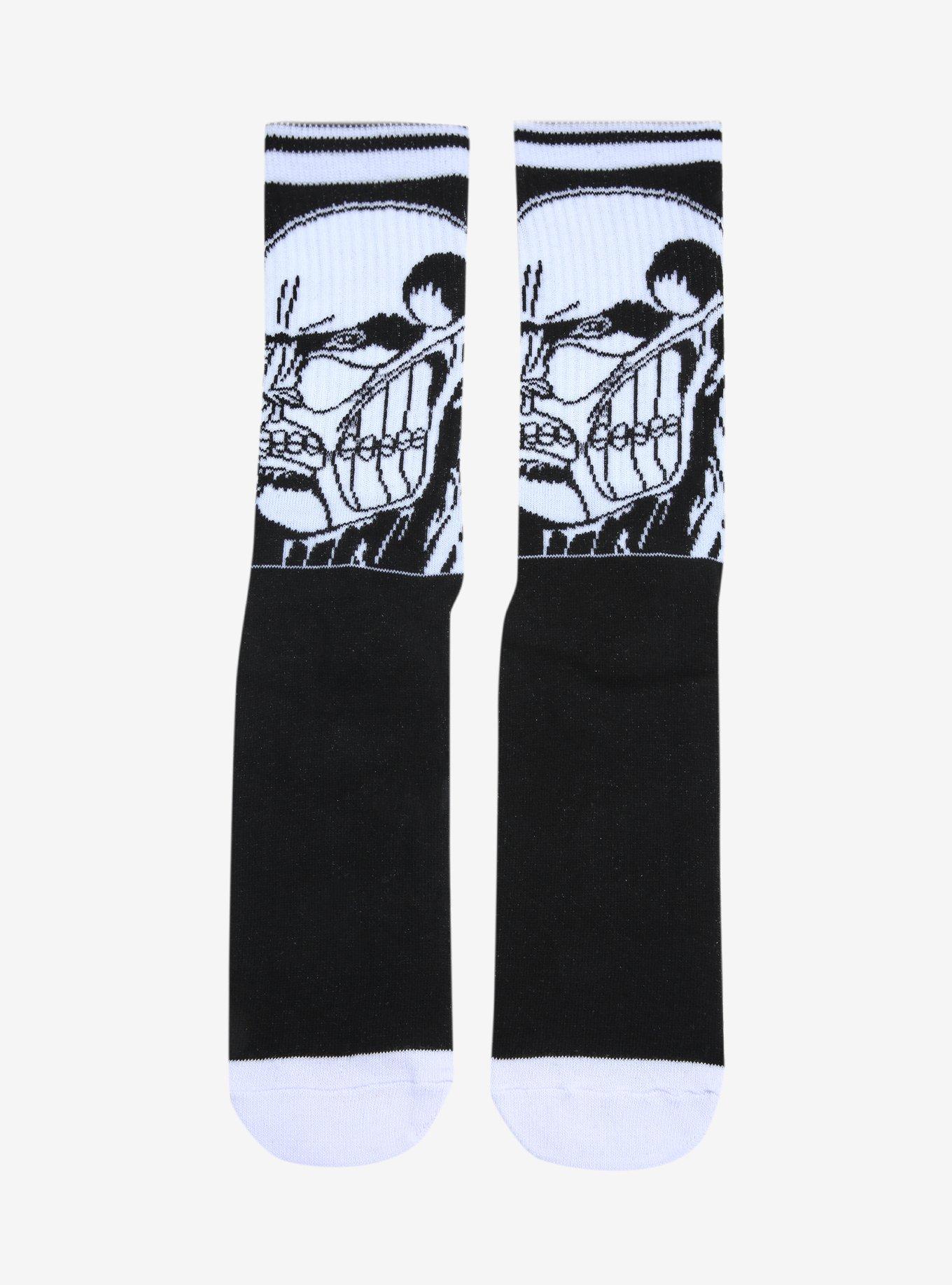 Attack On Titan Colossal Titan Varsity Crew Socks, , hi-res