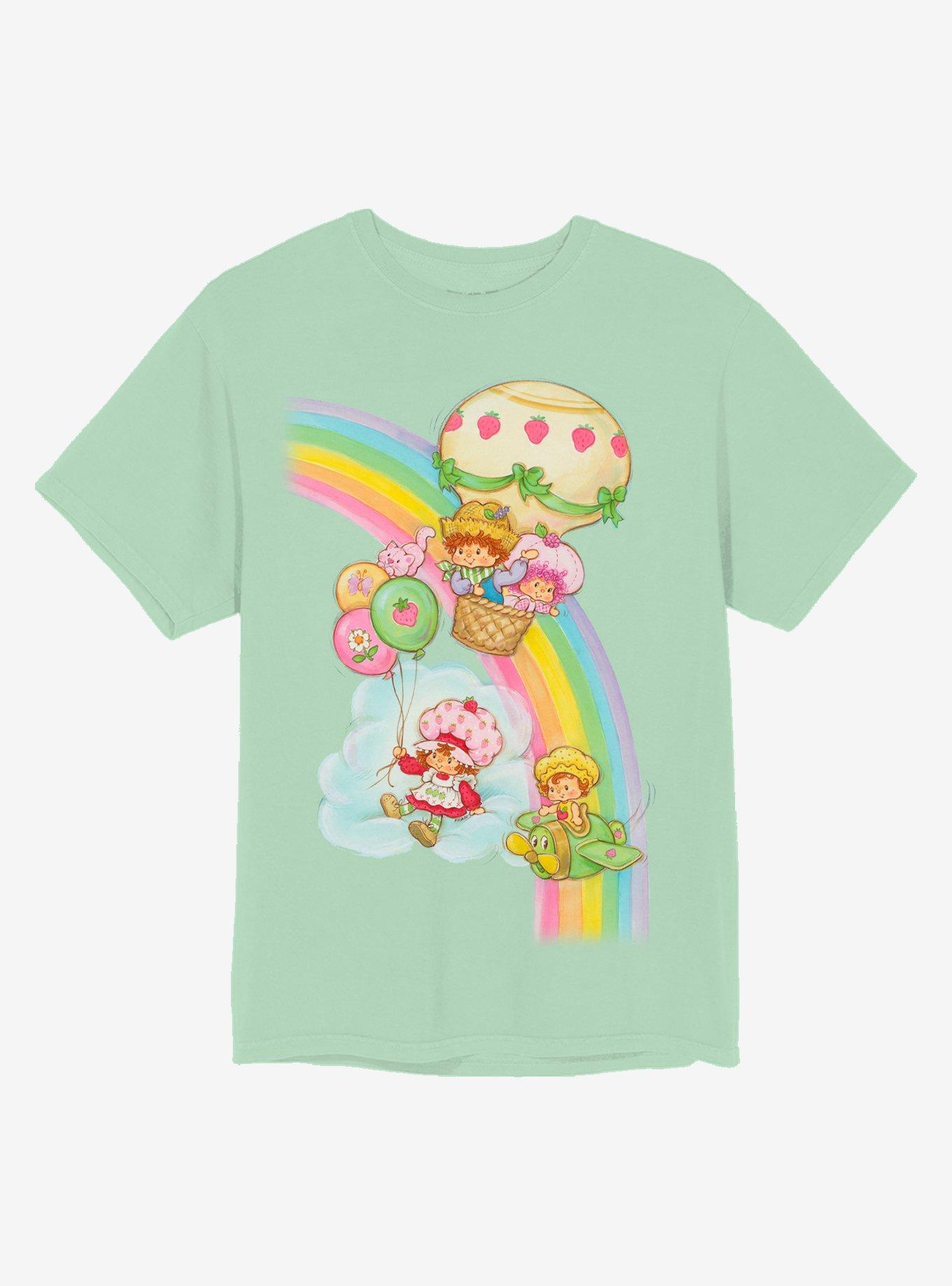 Strawberry Shortcake Balloon Boyfriend Fit Girls T-Shirt, MULTI, hi-res