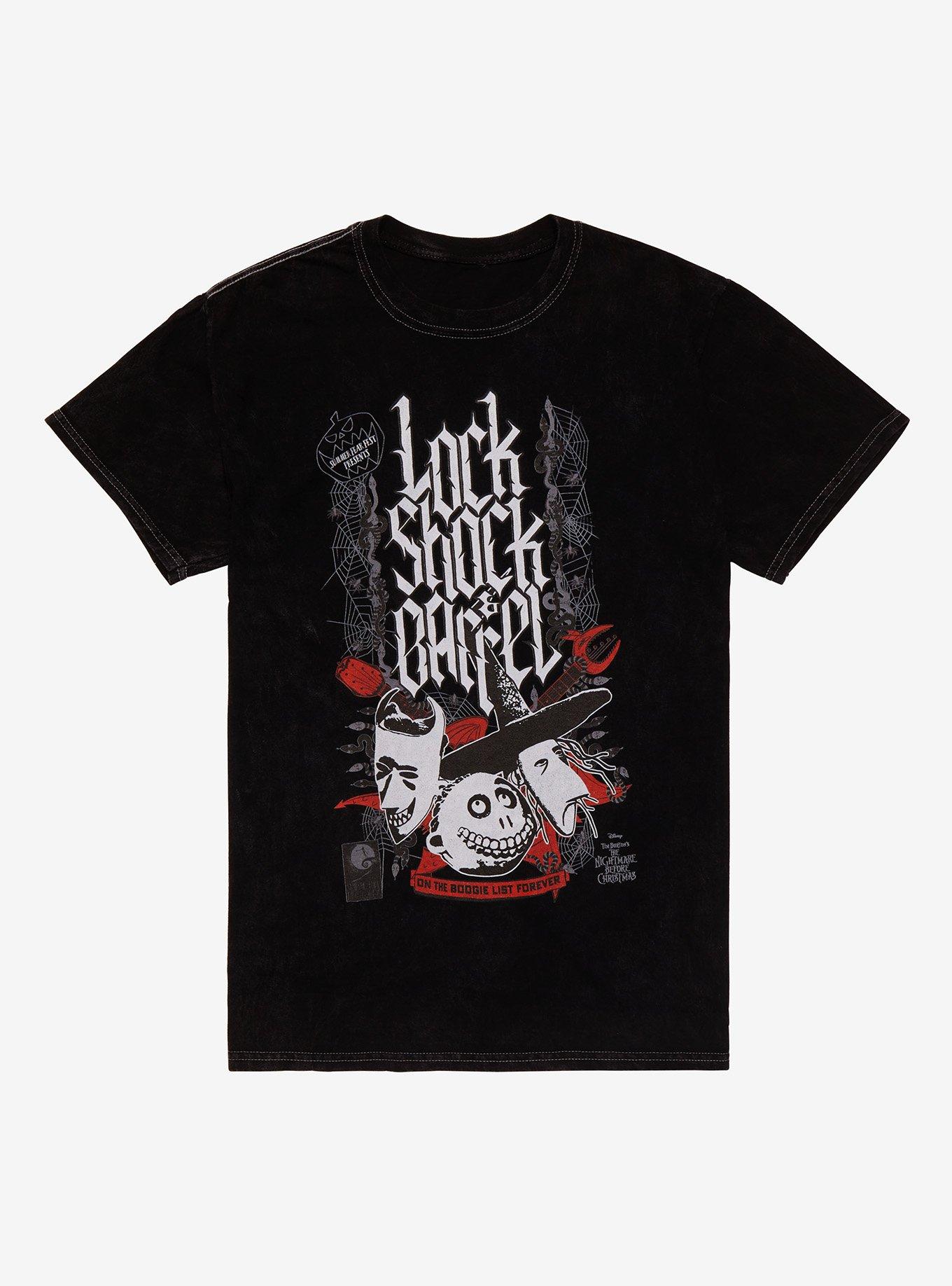 The Nightmare Before Christmas Lock Shock & Barrel Boyfriend Fit Girls T-Shirt, MULTI, hi-res