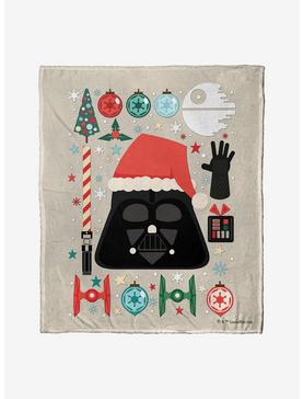 Star Wars Vader Xmas Throw Blanket, , hi-res