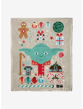 Star Wars Yoda Xmas Throw Blanket, , hi-res